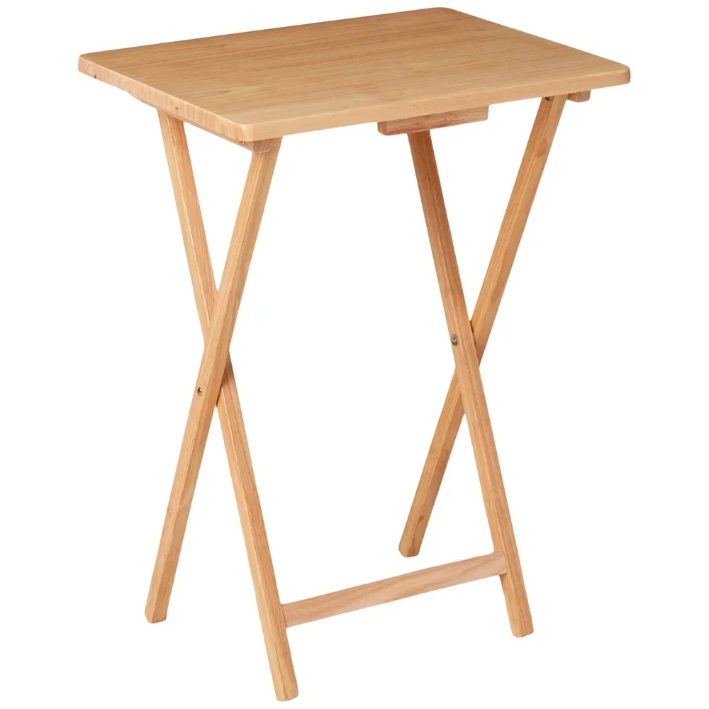 compact folding tray table storage