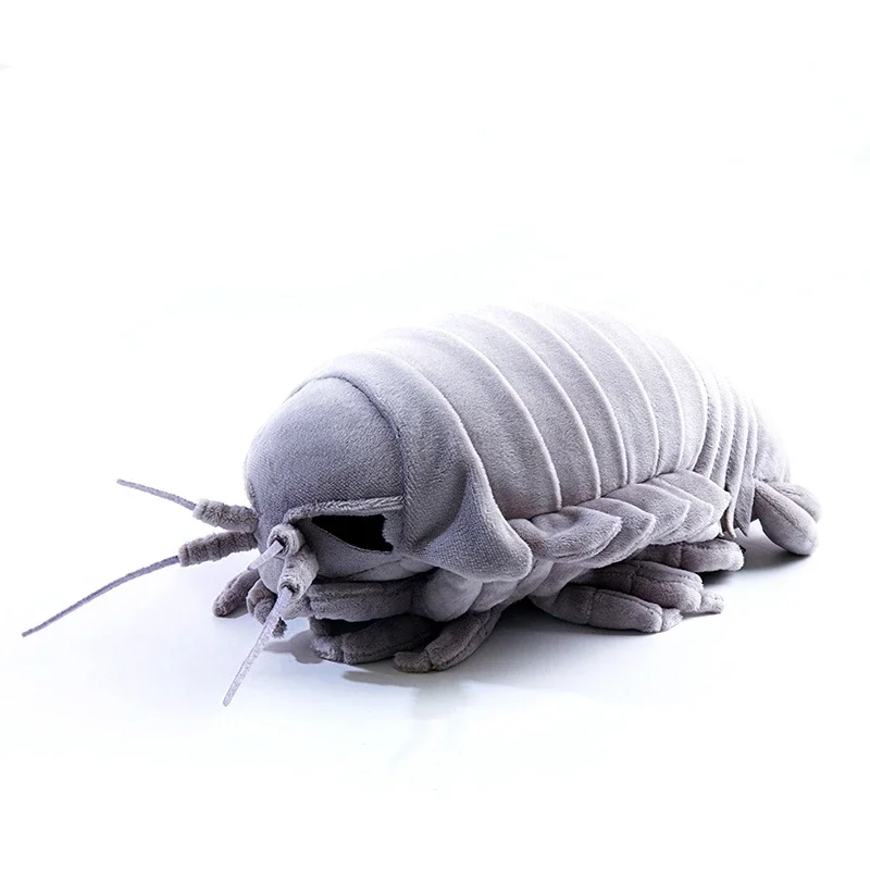 Sea Creature Giant Isopod Realistic Stuffed Animal Toy Soft Bathynomus Giganteus Crustaceans Plush  30 cm Long