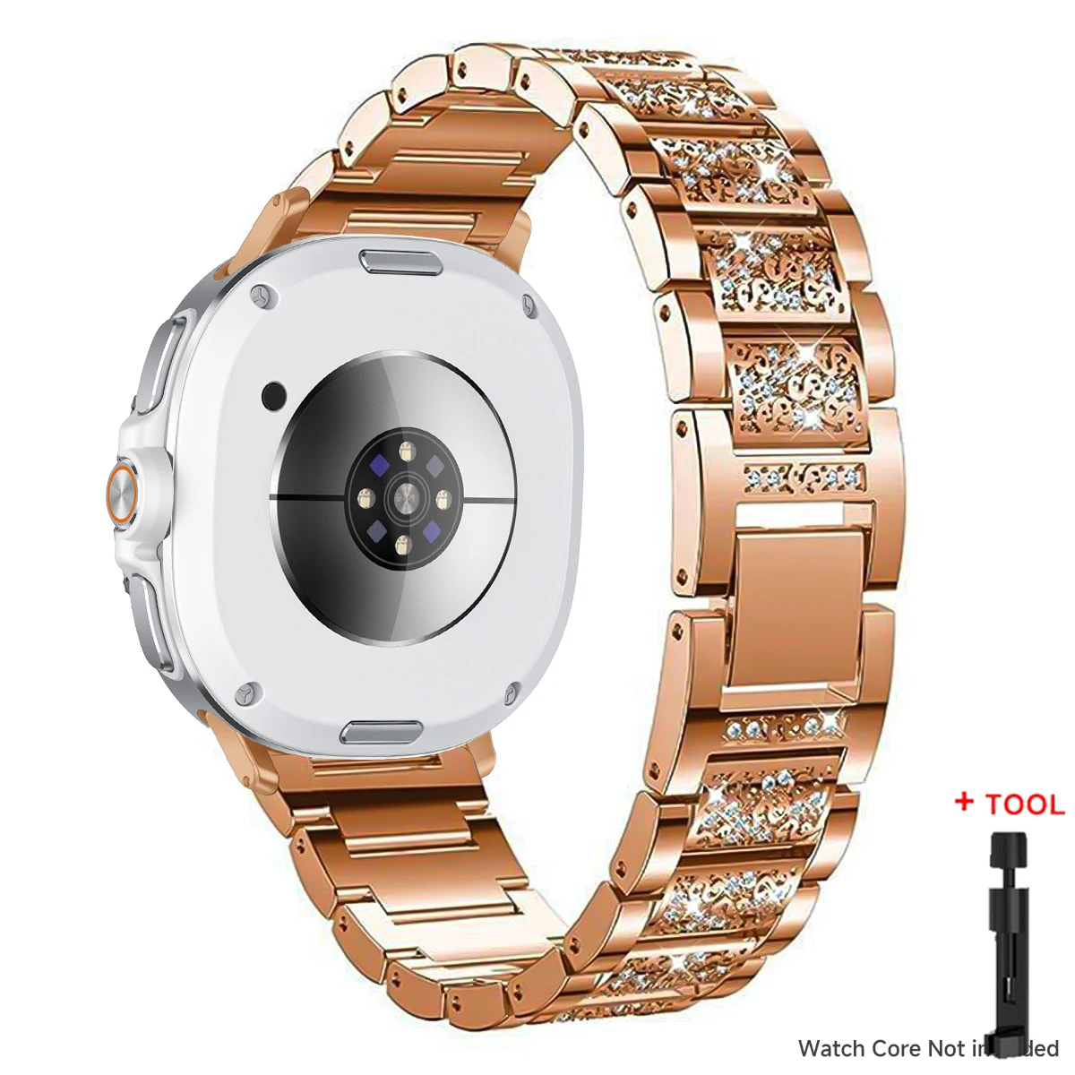 Elegant Diamond Stainless Steel Bracelet