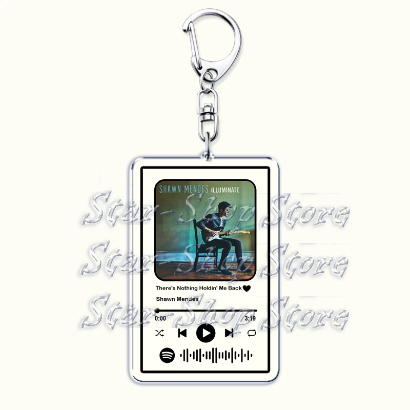 Pop Singer Music Keychains for Women Accessories Bag Señorita If