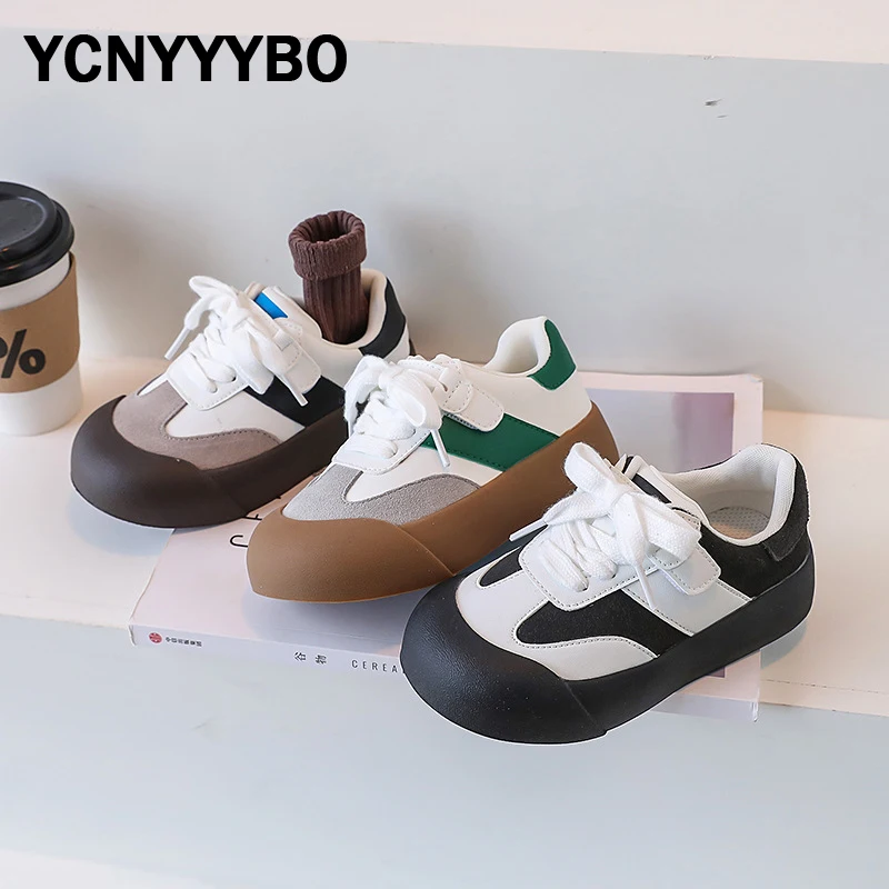

Autumn Kids Casual Sneakers Children Genuine Leather Brand Shoes Baby Girls Fashion Sport Sneakers Boys Chunky Sneakers Trainers