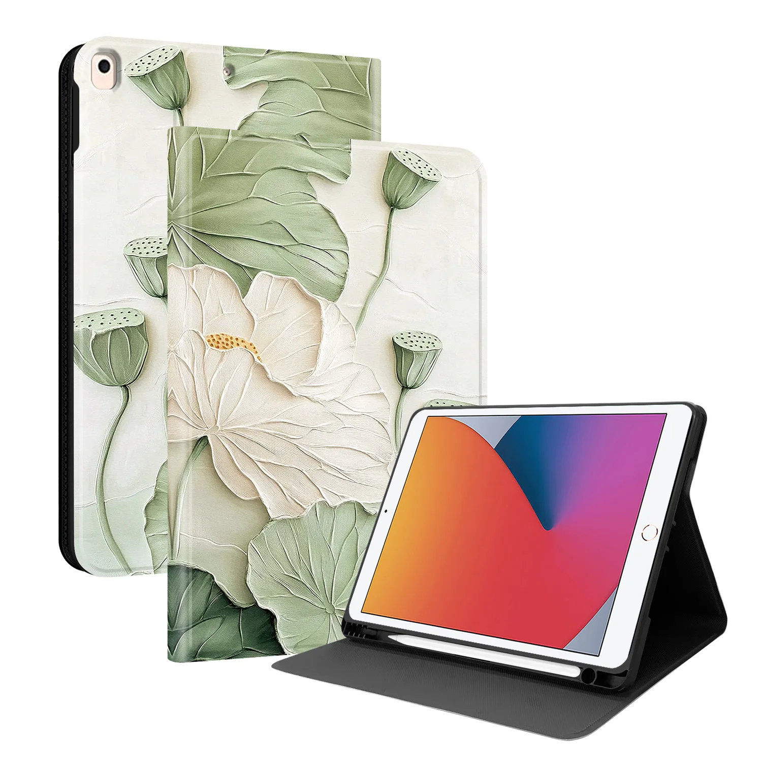 Stylish Tablet Cover with Pen Holder and Stand Feature