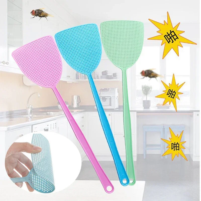 Manual Fly Swatter Home and Garden Swat Salt Gun to Kill Incept Pests Unbreakable Extended Household Glue Thickened Thick Long