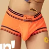 High Quality Men Boxers Underwear Sexy bulge Pouch Male Panties Low Waist Open Front Penis hole Man Boxershorts Gay Underpants 2