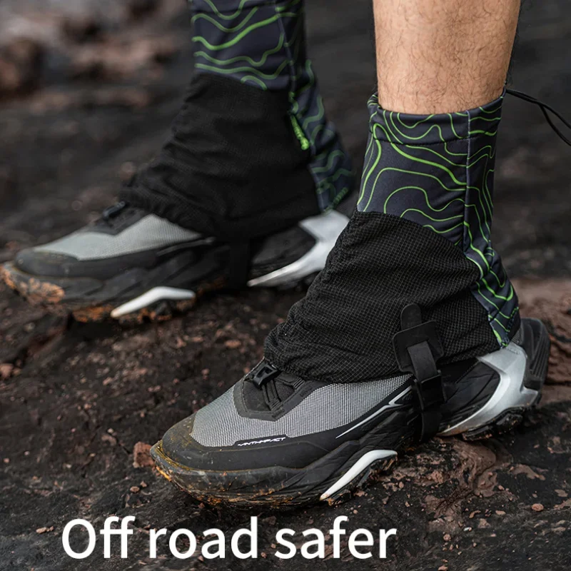 Outdoor F1001 Running Trail Gaiters Protective Sandproof Shoe Covers For Triathlon Marathon Hiking Reflective
