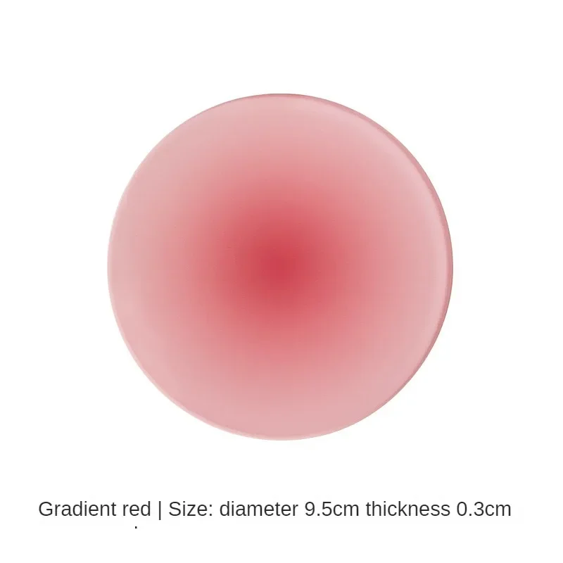 coaster set coasters Gradient Colour Non-slip Acrylic Coasters Photo Props Bar Cafe Desktop Decorations Mug Cup Mat