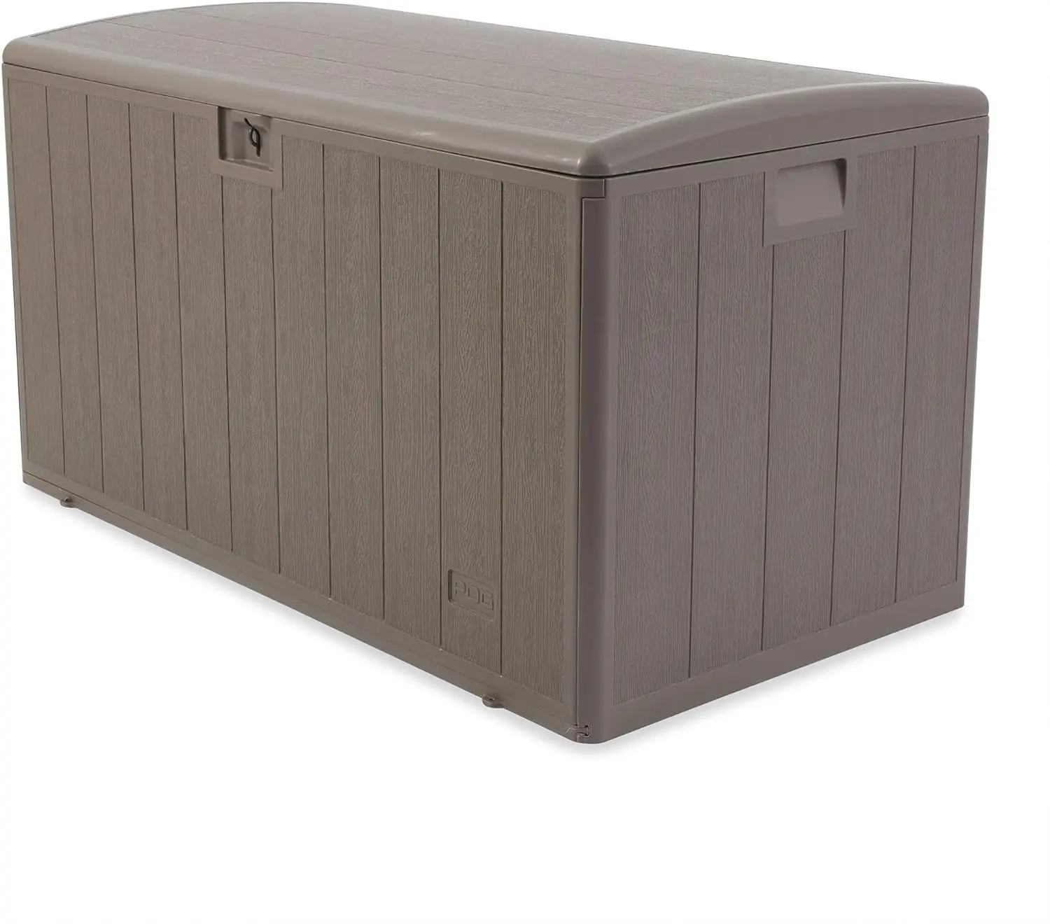 

Plastic Development Group 130 Gallon Multipurpose Outdoor Backyard Patio Storage Deck Box Container with Soft Close Lid, Gray