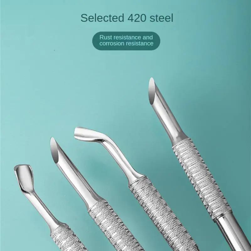 Double-ended Stainless Steel Cuticle Pusher Nail Manicures Remover Manicure Sticks Tool For Nail Art Manicure Tools