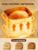20-IN-1 Bread Maker, Dual Heater 2LB Bread Machine Metal Material & Nonstick Ceramic Pan Compact Bread Maker Machines with Glute 3