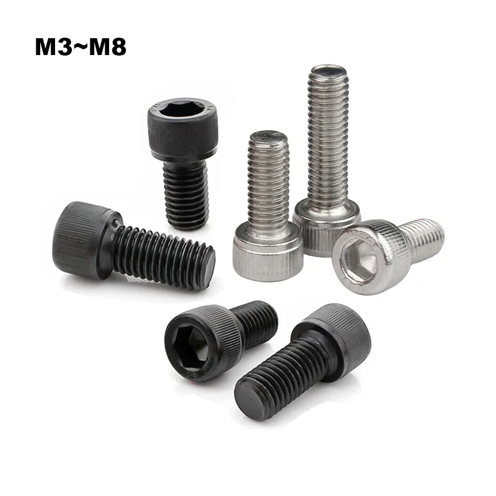 Kit Bulloni A Testa Brugola 520 Pezzi In Acciaio Inox 304, M3-M6 Con Dadi E Rondelle, In Cassetta Portatile