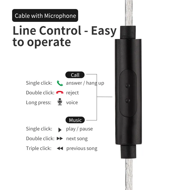 Wired Earphones Hzsound Heart Mirror Zero In-ear Monitor