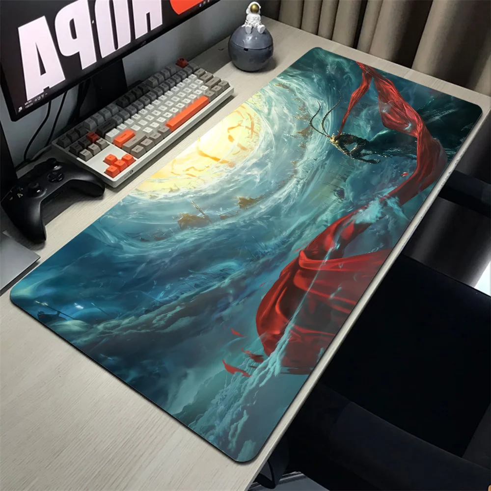 

Chinese Superhero Gaming Mousepad ,Chinese Dragon Desk Mat Gaming Mouse Pad, Non-Slip Rubber Keyboard Mat,Computer Accessories