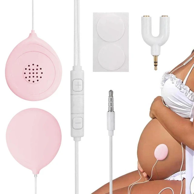 Baby Bump Headphones Pregnancy Belly Speaker Portable Music Play Prenatal  Belly Speaker Voices to Your Baby in The Womb Pregnanc Baby Shower Gifts  for