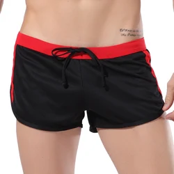 Men's Quick Dry Mesh Breathable Beach Shorts - M (Black)