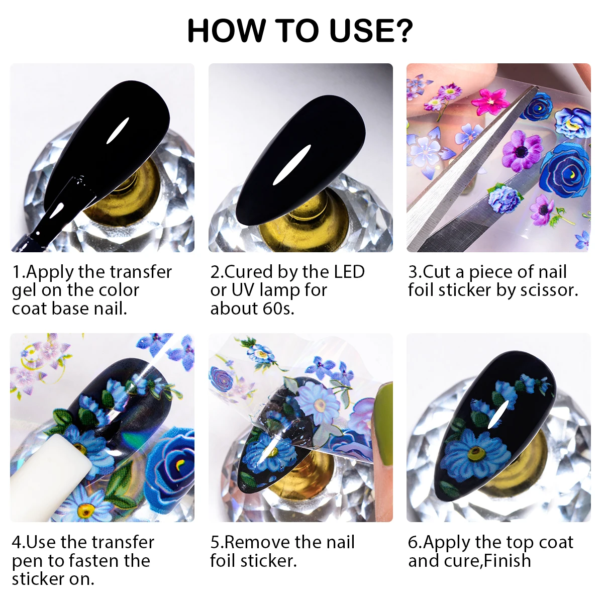 8ml 전사지 젤 네일 폴리쉬 투명 빠른 전사 패턴 UV LED 경화 네일 용품 매니큐어 살롱 품질 빠른 건조