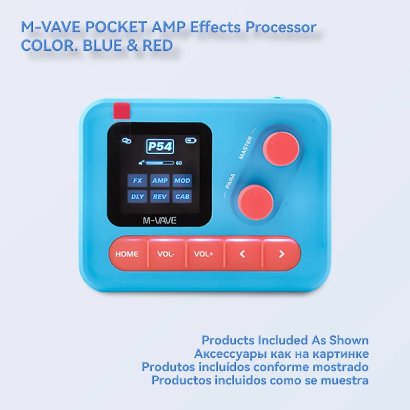M-VAVE Pockect AMP Multi-Function Effects Processor 3-band EQ 5
