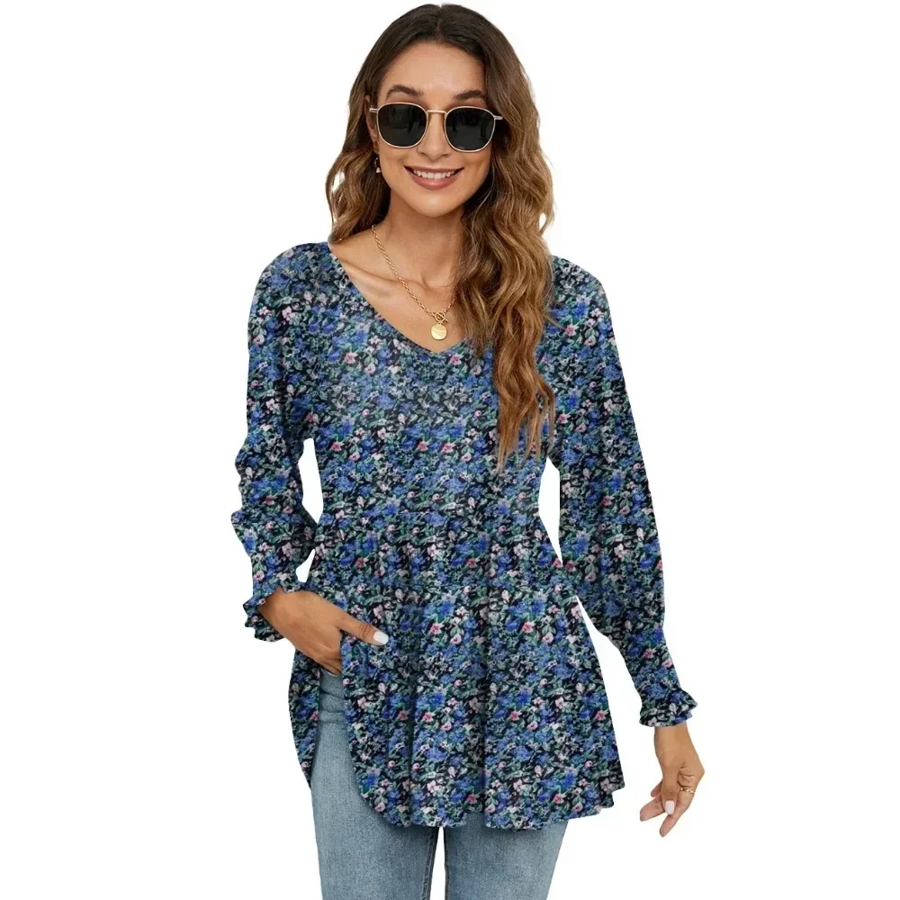 Women's Shirts and Blouses for Women Lady Tops Elegant Korean Popular Clothes Woman Trend 2024 Green Female Clothing