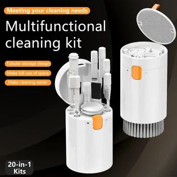 Kit di Pulizia Elettronica Multifunzione 20-in-1, Utilizzato per la Pulizia di Laptop, Schermi di Telefoni, Tastiere, Fotocamere, Auricolari