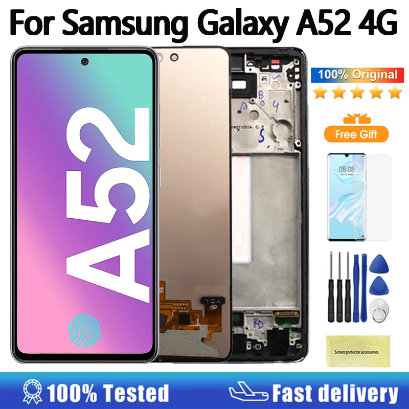 6-5-Original-Display-For-Samsung-Galaxy-A52-4G-LCD-Touch-Screen ...