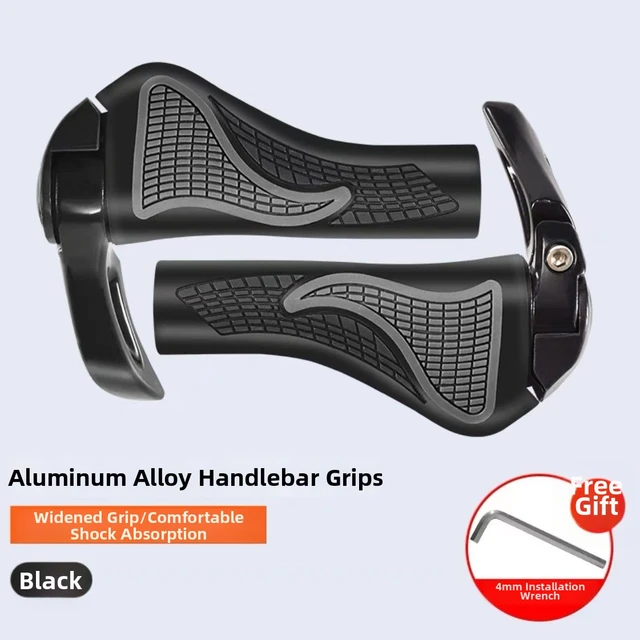 Universal Rubber Silicone Bicycle Handlebar Grips for Mountain Bikes, Ox Horn Style Bicycle Handlebar Grip Accessories