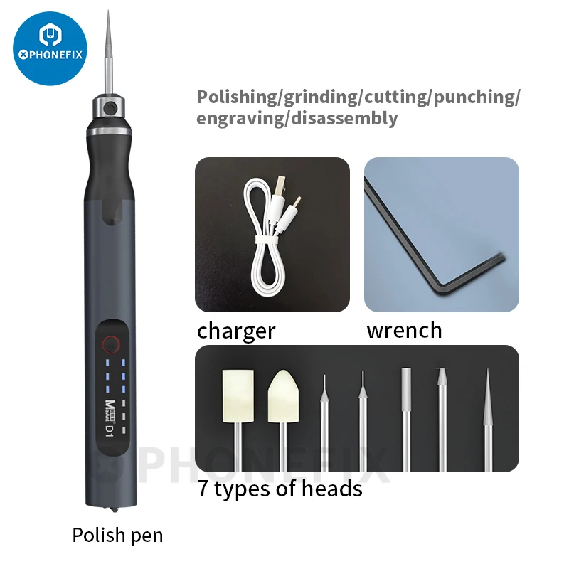 MaAnt D1 Qianli smerigliatrice elettrica rettificatrice a batteria intaglio incisione taglio penna taglio lucidatura Micro strumento di perforazione