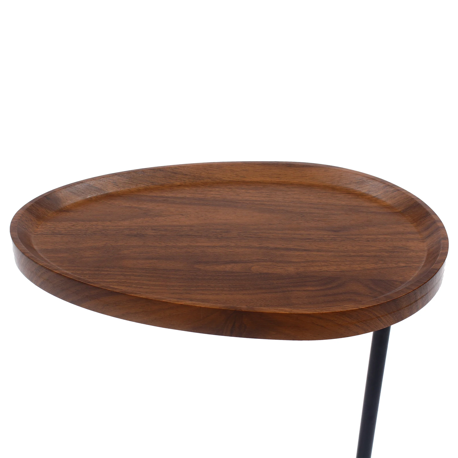 C Shaped End Table Couch Side Table Sofa Tray Table Coffee Table with Metal Frame for Livingroom Bedroom Office 6