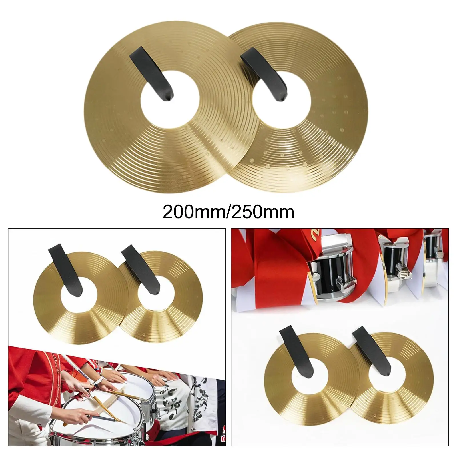 Crash Cymbals Pair Musical Instrument Percussion for Party Stage Performance