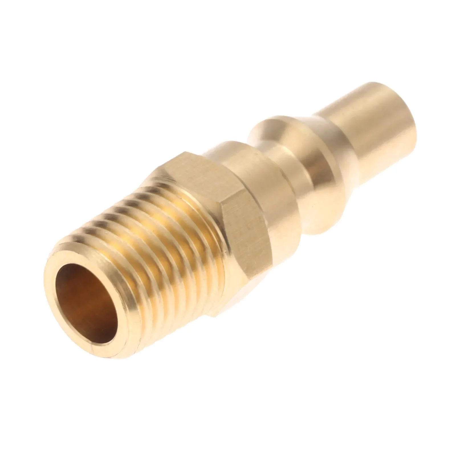 Gas Camping Stove Solid Brass Propane Quick Connect Fitting Adapter Male Plug 1/4inch NPT For BBQ Low Pressure Propane Gas Systems Grill Outdoor