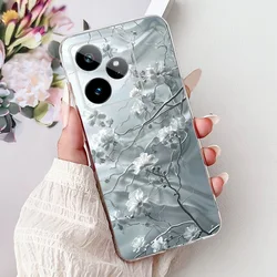 Luxury Painted Soft Silicone Phone Case - Stylish Protective Cover and s Bag for Realme GT7 (6016)