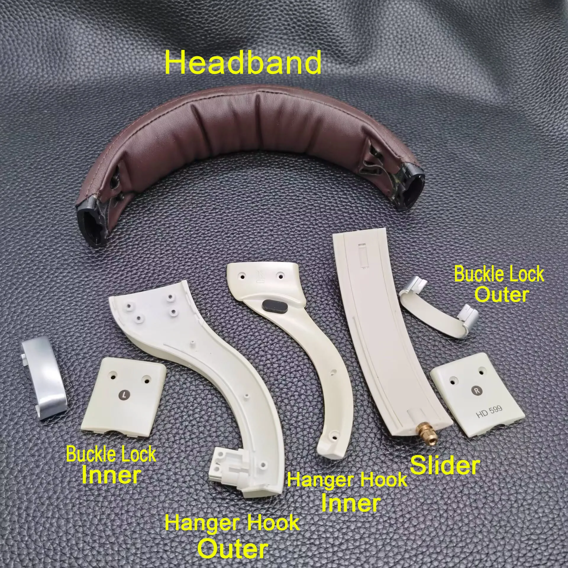 HD599 Headphone Headband Bracket for Sennheiser HD599 SE HD 599 Replacement HeadBand & Hanger Hook & Slider Repair Spare Parts