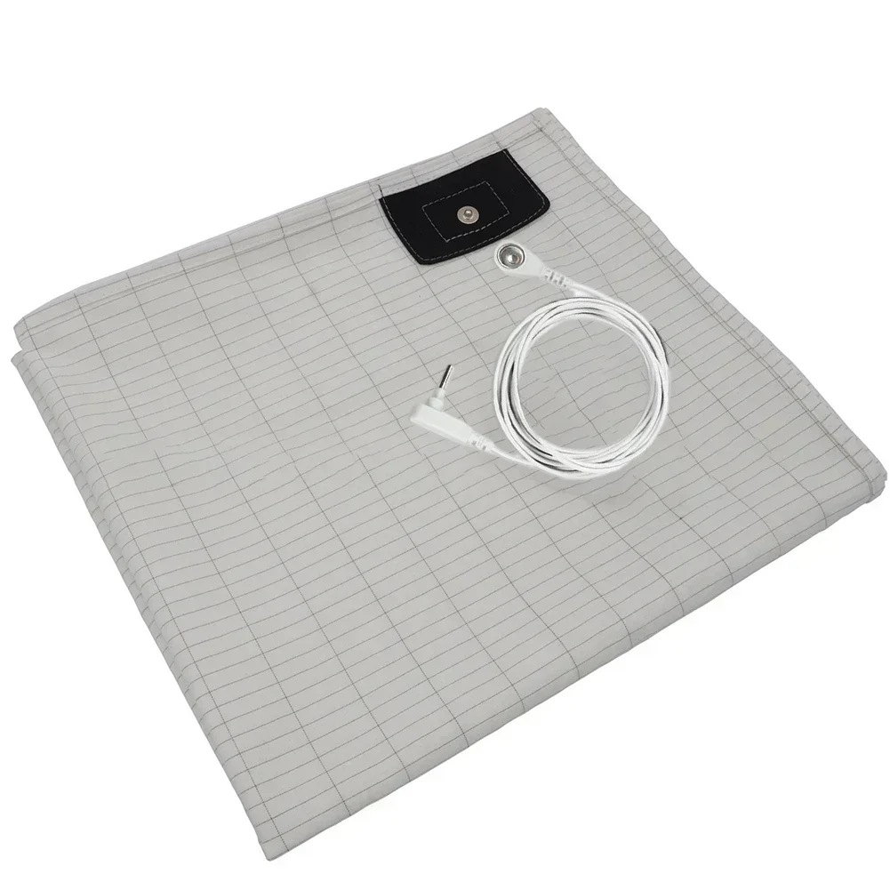 Earthing Mat Earthing Bedsheet Grounding Mat 27*52inch 5% Silver Fiber Conductive Organic Bed Sheet