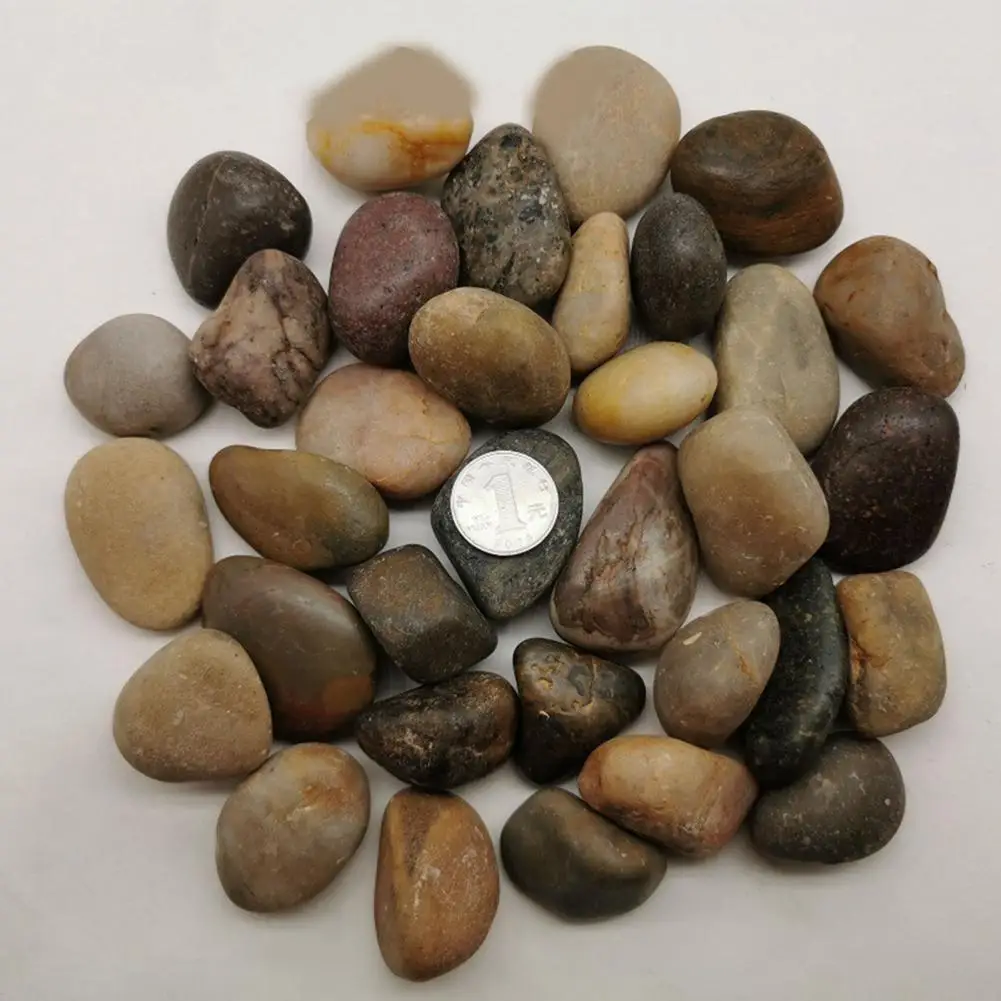 1 Set Fence Road Paving Stone Decor Garden DIY Crafting Pebble Ornament Decorative Pebble Stone Ornament Reusable for Household