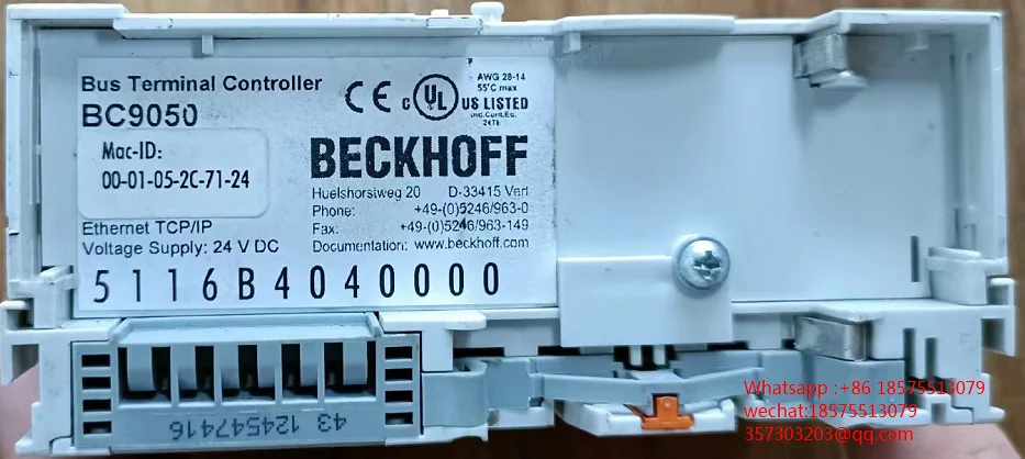BECKHOFF BC9050 EL9188 EL9189 EL9190 EL9210 EL9505 BC3100 BC3150 BC5150 BK3120 BC9000 