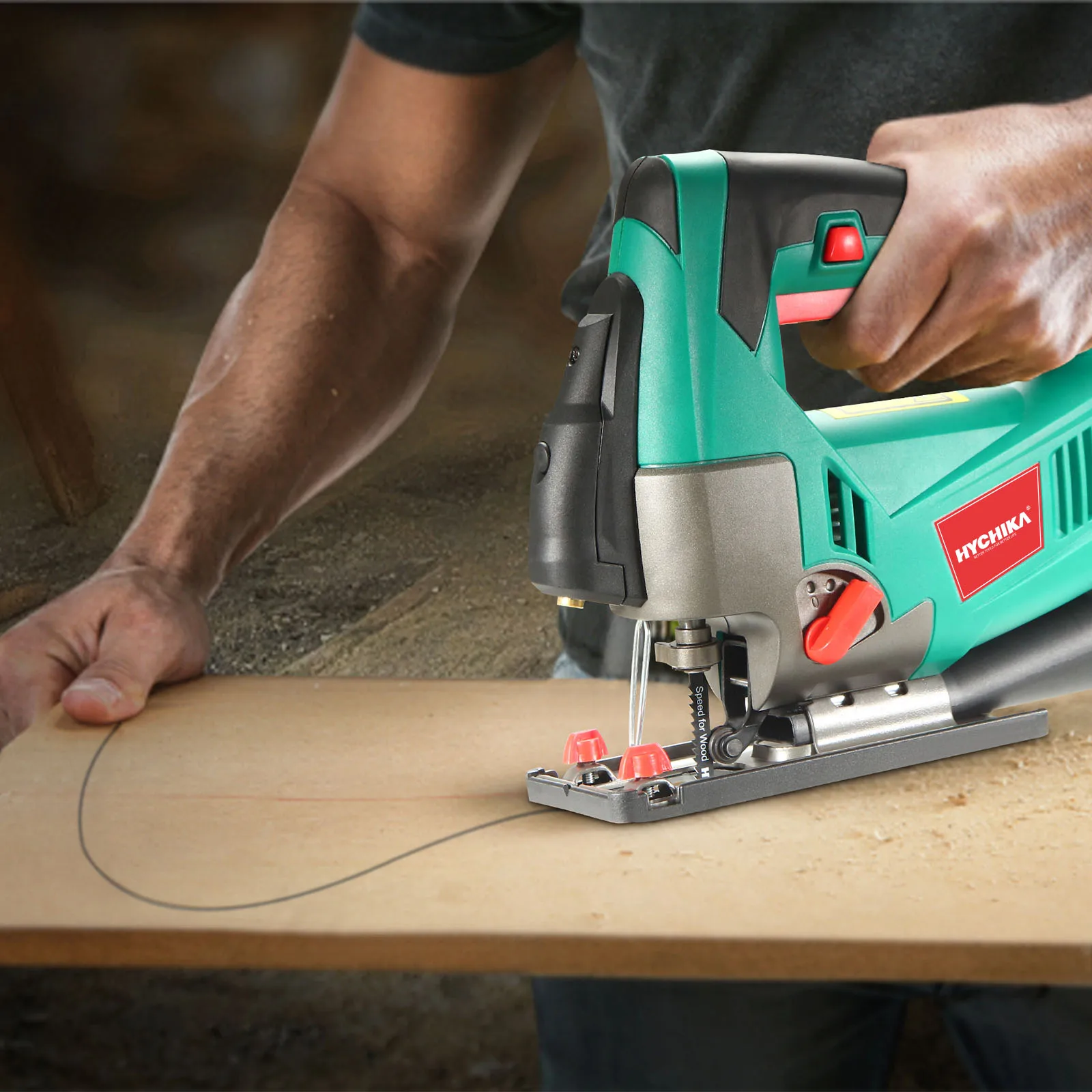HYCHIKA Electric Jigsaw Variable Speed Reciprocating Jig, 52 OFF