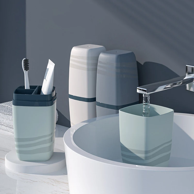 Portable Wash Cup Toothbrush Cup Mouthwash Toothbrush Household Set Tooth Cylinder Toothpaste Storage Box