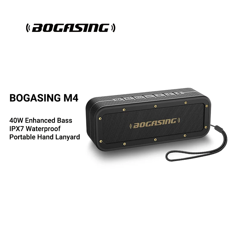 Bluetooth speaker 40W HD surround stereo sound IPX7 waterproof for home outdoor