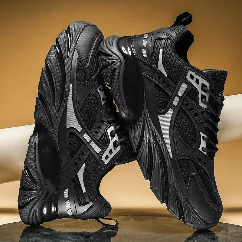 Fashionable thick soled mesh dad shoes, sports and casual shoes, men's shoes