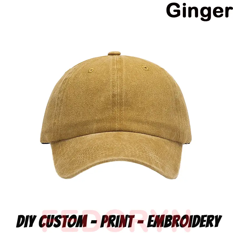 Fedoryn Custom Logo Baseball Cap for Men and Women DIY Design Letter Embroidery Retro Hat Customize Cap Graphic Print Wholesale - Image 22