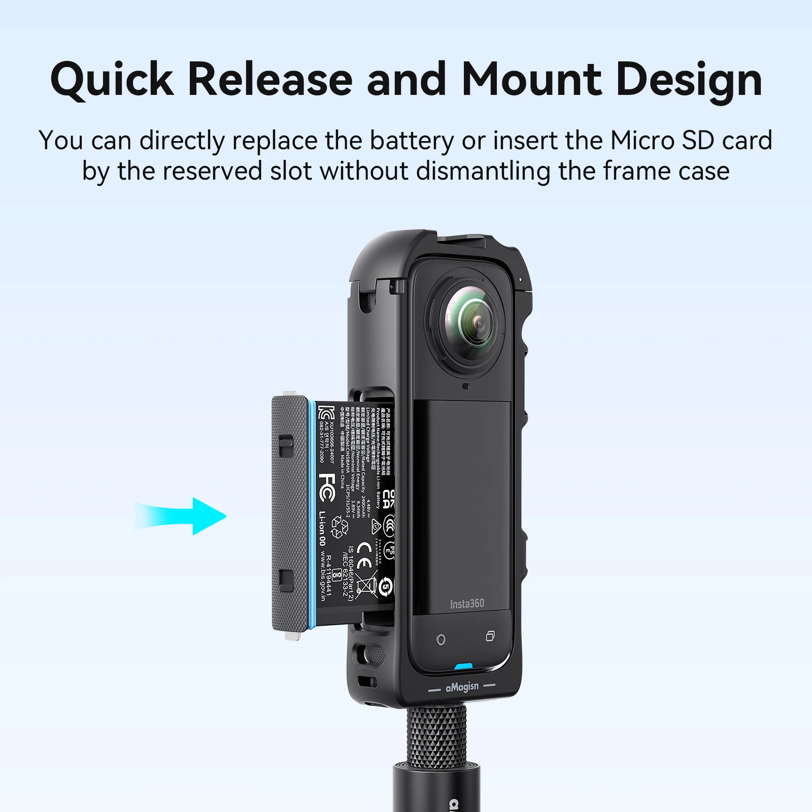 Cage en Plastique pour Insta360 X5 - Protection Légère