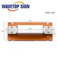 WaveTopSign Laser Welding Machine Single Lamp Ceramic Cavity use Xenon Lamp 8*125*270mm Crystal Rod 7*145mm 2