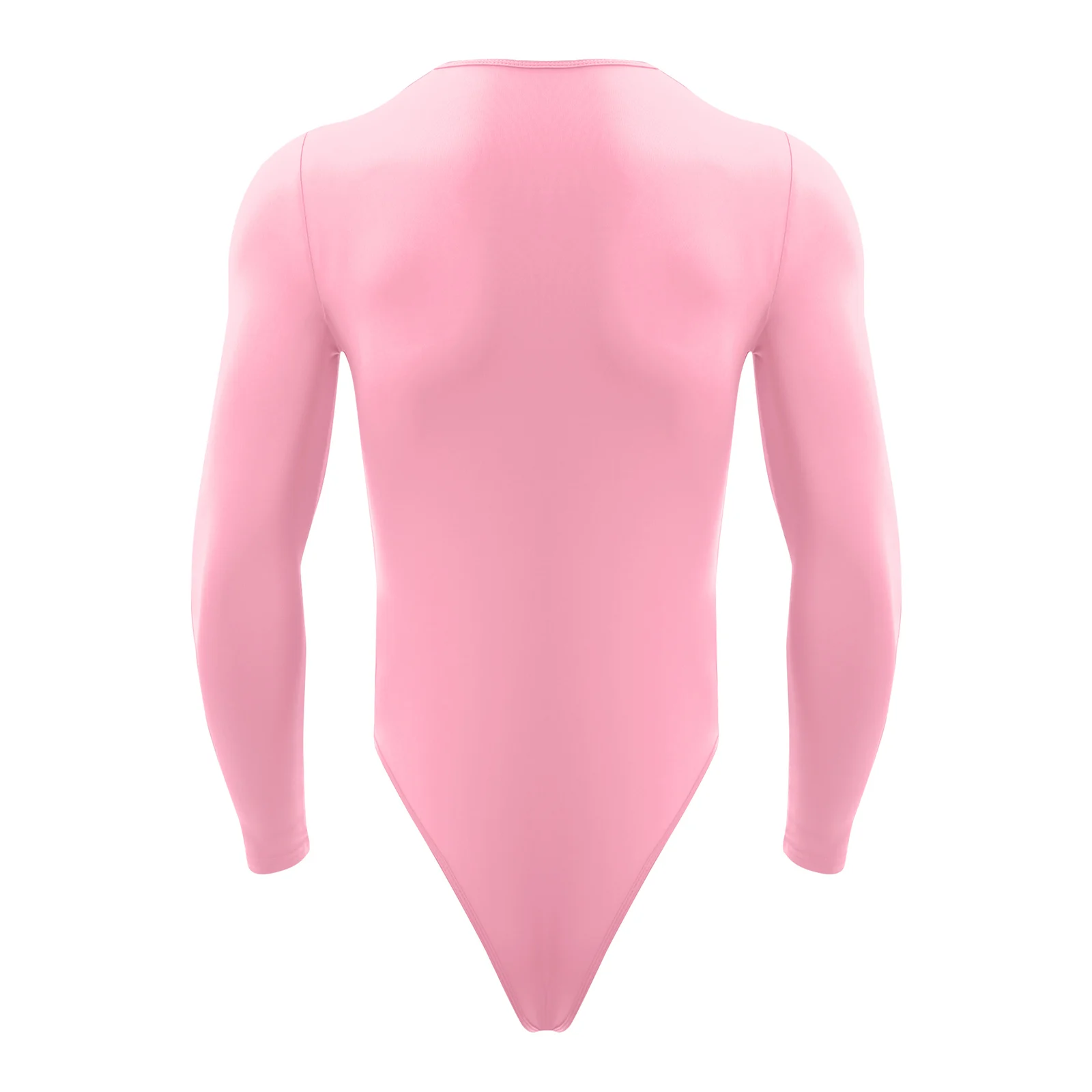 Men Bodysuit Rompers One Piece Long Sleeve