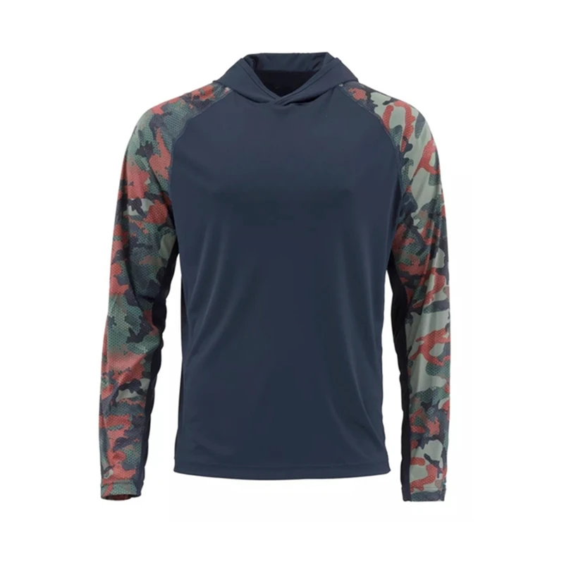 Chemise De Pêche Couvre-visage à Capuche – Homme/Femme XL – Protection UV – Bleu