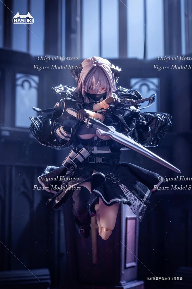 HASUKI-PA009アクションフィギュア、女性兵士の姉妹とフリースタ
