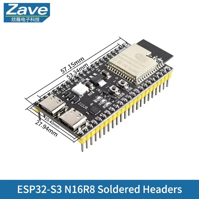 ตัวเลือกสินค้า ESP32-S3 โมดูลพัฒนา WiFi บลูทูธ ดูอัลคอร์ Arduino IoT