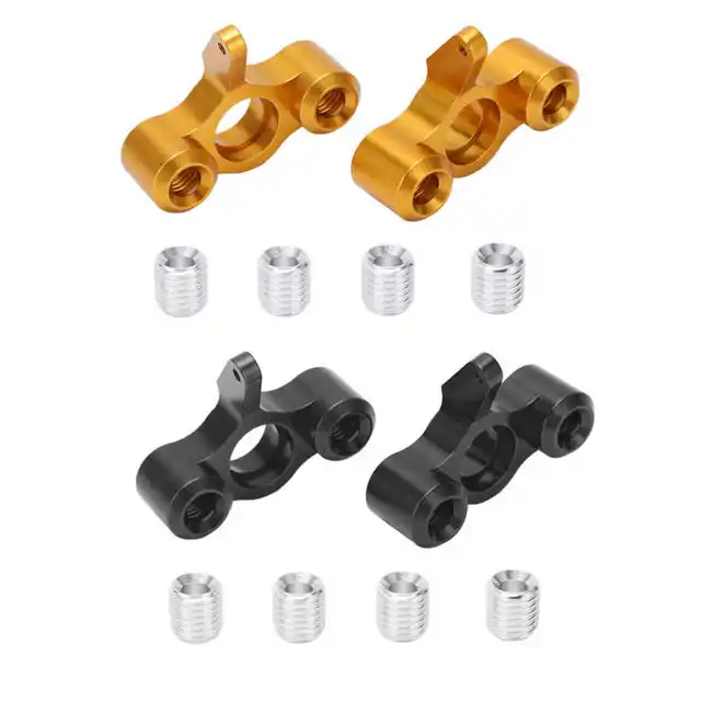 RC Car Steering Block Wear Resistant Aluminum Alloy Steering Knuckles Hub Carrier for JLB 1/10 Truck Series 4