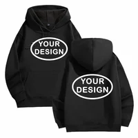 Customized Printed Men's And Women's Hoodies Loose Casual Fashion Long Sleeved Pullovers Embroidered LOGO Street Sports Shirts 1