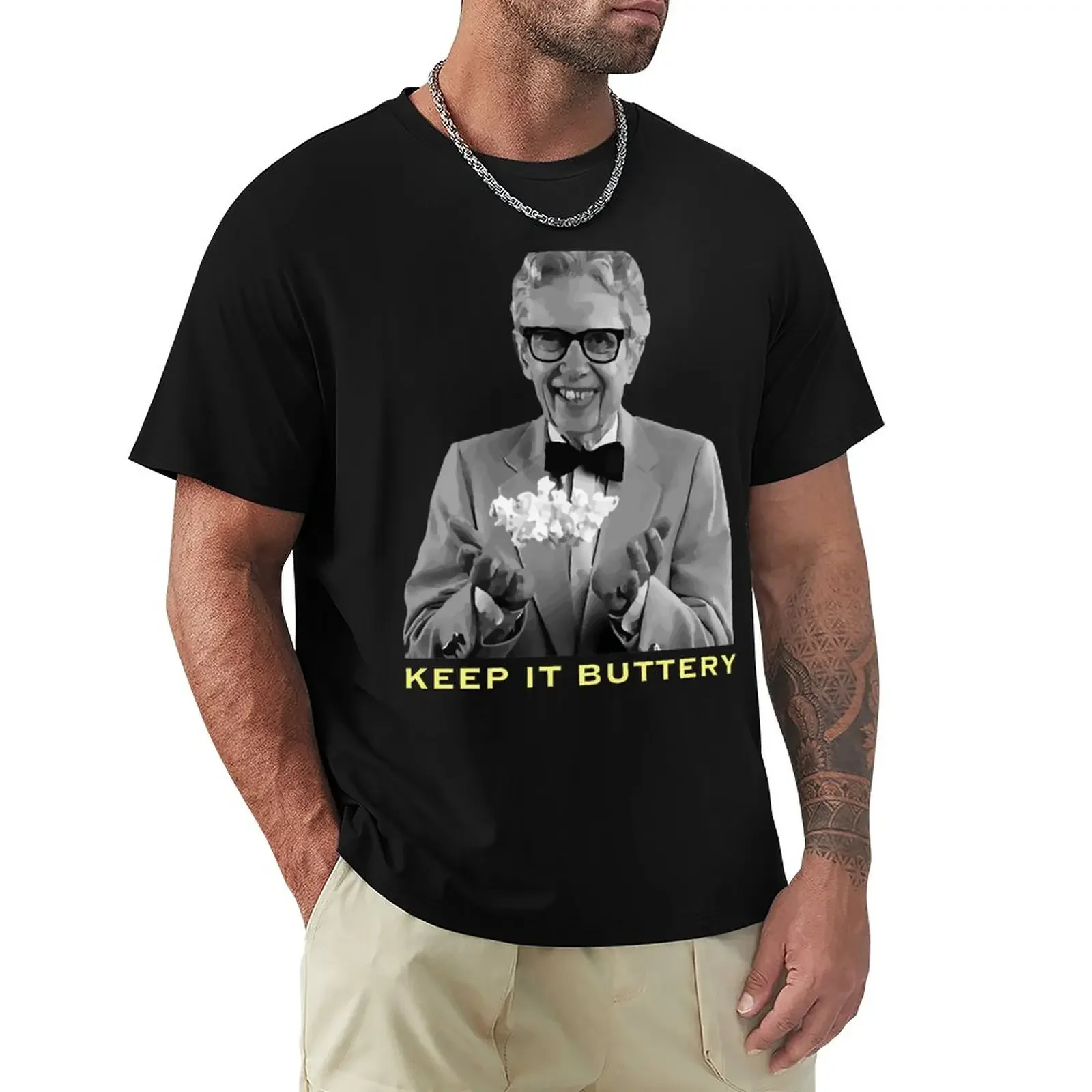 

KEEP IT BUTTERY T-Shirt cute tops plus size t shirts T-shirt short mens cotton t shirts