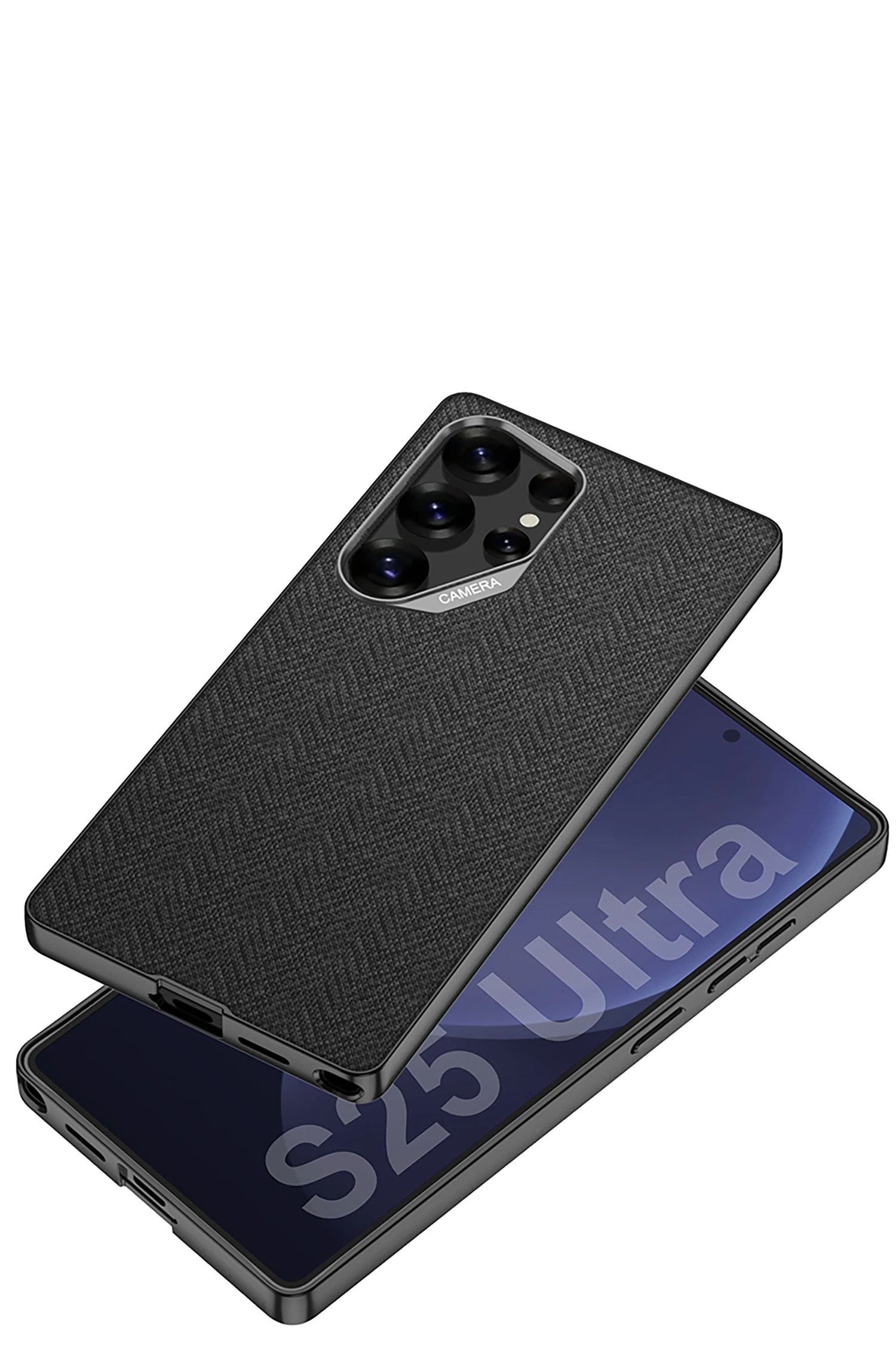 Original Case For Samsung Galaxy S25 Ultra Luxury Nylon Pattern Shockproof Matte