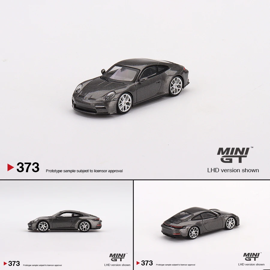 

Мини GT 1:64 модель автомобиля 911 (992) GT3 туристический сплав литье под давлением-Металл Серый #373 LHD
