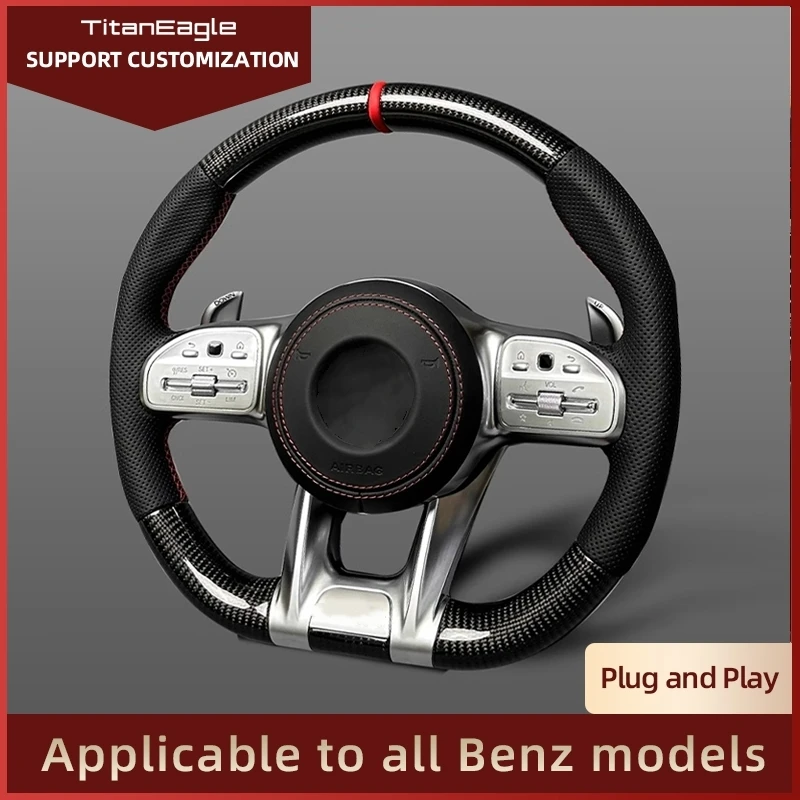 メルセデスベンツ用ナッパレザーステアリングホイールアクセサリー